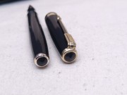 新日本制造昭和初期黑色硬橡胶古典滴入式豪华款万年笔钢笔库