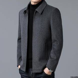 羊毛毛呢大衣，外套男短款秋冬季装