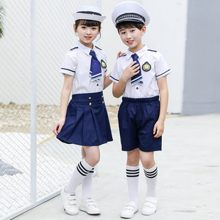 小海军演出服儿童空军飞行员制服，幼儿园班服合唱服中小学生合唱服