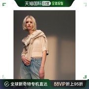 香港直邮潮奢 Topshop 女士 牛仔褶裥漂白短裤