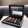 跨境电商产品钢笔盒黑色烤漆10支装木质展示盒文具盒收纳盒