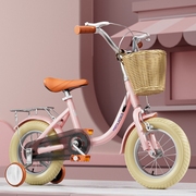 儿童脚踏车自行车，男女童女孩小学生小孩女款单车，2-4-12岁童车复古