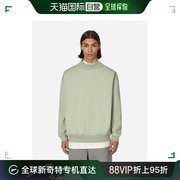香港直邮潮奢 adidas 男士篮球圆领绿色卫衣