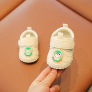 秋季一岁男宝宝学步鞋带亮灯0-6-12月婴儿鞋子春秋款婴幼儿鞋软底
