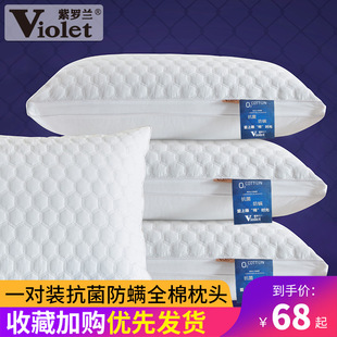 抗菌防螨 全棉可水洗 一对装枕芯