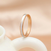 素圈贝母戒指女小众设计高级感时尚个性钛钢玫瑰金食指环潮不掉色