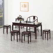 血檀全实木茶桌椅组合新中式，办公室干炮台，客厅禅意功夫茶桌茶艺桌