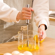 不锈钢半自动鸡蛋清打发器烘焙打面粉搅拌器按压式手动打蛋器