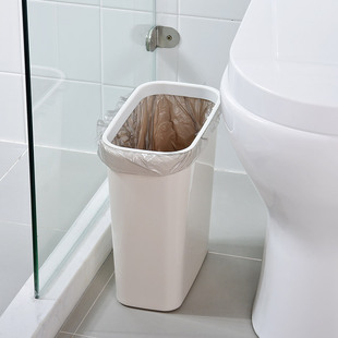 卫生间缝隙垃圾桶带盖家用厨房，夹缝无盖长方形垃圾，篓厕所纸篓小号