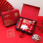 结婚喜糖礼盒装成品含糖喜饼，中式婚礼伴手礼高档实用订婚套装回礼