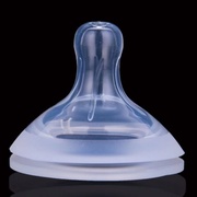 排气孔加厚宝宝宽口径奶嘴儿童宽口奶瓶通用软硅胶5cm防漏水