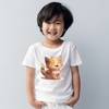 儿童短袖T恤女童可爱卡通小猫咪男童纯棉上衣宝宝半袖洋气夏装潮T