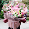 韩式绣球玫瑰花束礼盒生日重庆鲜花速递同城订花店配送花