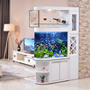鱼居乐 酒柜屏风鱼缸玻璃大型1.5米欧式储物柜免换水懒人水族箱