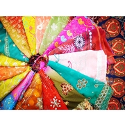 印度尼泊尔重工刺绣异域民族，四季纱丽钉珠亮片，波西米亚大披肩围巾