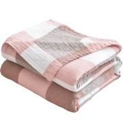 日式三层纱布毛巾被纯棉双人，午睡毯子学生儿童，夏季薄款小被子盖毯