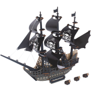 迪尔乐斯黑珍珠号加勒比海盗船模型拼装大型手工制作立体拼图玩具
