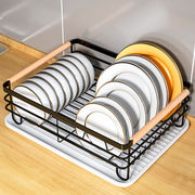 碗盘收纳架碗架碗碟沥水碗柜置物架厨房放碗筷收纳箱沥碗餐具盒
