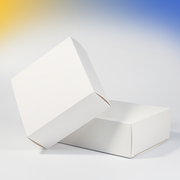 速发通用空白纸盒双插口长方形白卡纸包装盒包装彩盒定制