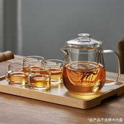 高档忆壶茶整套加厚玻璃茶具套装功夫泡茶壶带过滤水杯子家用花茶