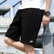 Nike耐克短裤男士透气针织运动篮球裤训练裤宽松休闲五分裤DX0767