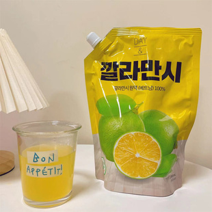 卡曼橘原液1L韩国进口零食DAY&袋装饮料办公室冲饮小红书石榴