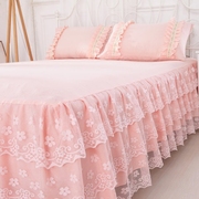 韩版公主床罩床裙式单件，蕾丝花边床单，保护套1.8x2.0x2.2m床套夏天