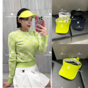 韩国女士高尔夫球帽24春季百搭休闲运动蝴蝶结飘带防晒帽