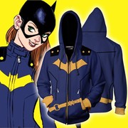 DC漫画英雄 蝙蝠少女同款3D卫衣cosplay动漫3D数码印花连帽衫