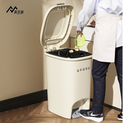 厨房垃圾桶家用厨余带盖脚踏式，卫生间办公室客厅大容量，纸篓收纳桶