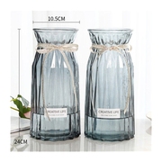 加厚大号花瓶玻璃透明客厅摆件水培植物富贵竹百合插干花陶瓷花瓶