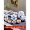 景德镇手绘青花瓷功夫茶具套装，复古家用高档陶瓷，茶壶盖碗茶杯礼盒