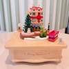 台湾jeancard城市街景音乐盒八音，生日礼物木质旋转创意时尚圣诞节