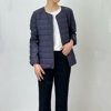 韩国TH短款轻薄羽绒服女 小个子圆领直筒 冬装拉链外套