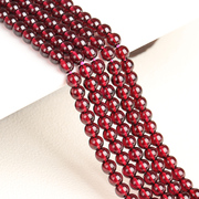 天然石榴石酒红手链项链手串配珠单颗9A收藏级散珠圆珠子饰品