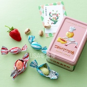 在途 日本 COBATO 情人节限定 草莓X开心果巧克力 复古铁盒装