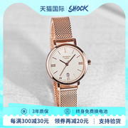 casio卡西欧手表女sheen系列皮带，指针日历休闲石英表女表香港直邮