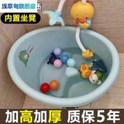 儿童洗澡桶3到12岁折叠塑料，浴桶宝宝浴盆可坐婴儿沐浴桶大号洗澡