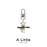 A Little创意猫咪钥匙扣男女可爱日系卡通挂件学生书包挂件配饰品