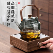电陶炉煮茶壶2024电热，一体高硼硅玻璃，耐高温烧水泡茶专用器具