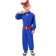 万圣节查理和巧克力工厂cos服蓝莓，胖子cosplay儿童装扮服装演出服