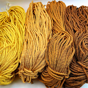 5mm亮光麻花捆绑绳子三股工艺，摆件装饰麻绳，编织尼龙沙发滚边