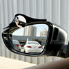 汽车后视镜雨眉小圆镜一体反光镜，盲点镜倒后镜倒车镜遮雨板通用