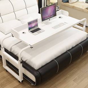 多功能笔记本电脑桌床上懒人卧室，护理可升降移动拉伸台式桌子简约