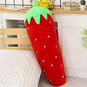 %仿真抱毛绒玩具玉米菠萝枕，靠垫小草莓，胡萝卜娃娃公仔蔬菜水果