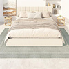 长条纯色床边毯侘寂，客厅地毯日式床边卧室，简约亚麻沙发茶几地