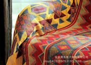 棉线毯子厚波波西针织米亚挂毯，编织沙发线毯，巾几何西米盖毯床毯