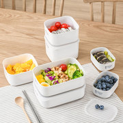 日本进口保鲜盒食品级，冰箱收纳盒冷冻微波炉便当盒饭盒，水果密封盒