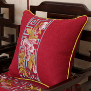 红木沙发垫新中式，古典家具圈椅坐垫防滑靠垫罗汉床，垫子五件套定制