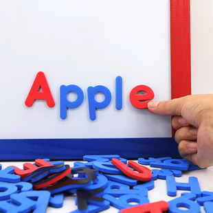 英文磁力贴教具大小写，26个英文字母磁贴英语，冰箱贴拼音单词玩具